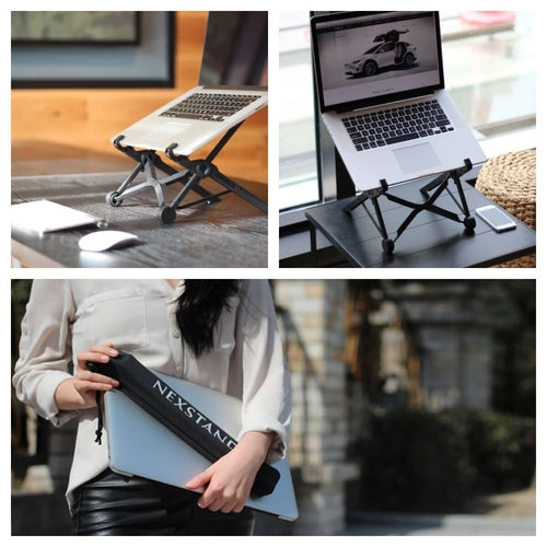 Adjustable Laptop Stand - 7 Height Settings, Ergonomic & Portable