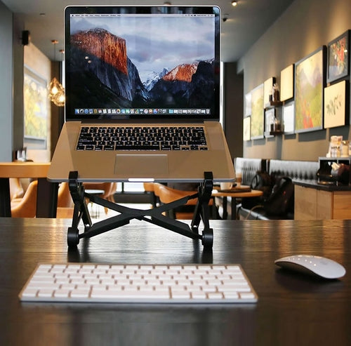 Adjustable Laptop Stand - 7 Height Settings, Ergonomic & Portable